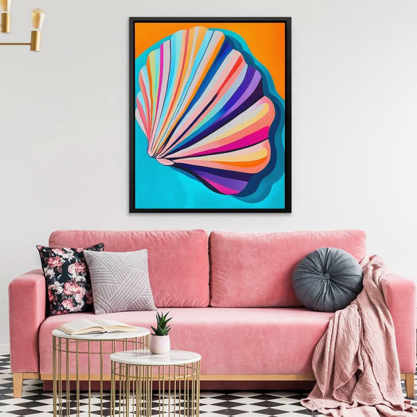 Vibrant Pastel Shell in a room