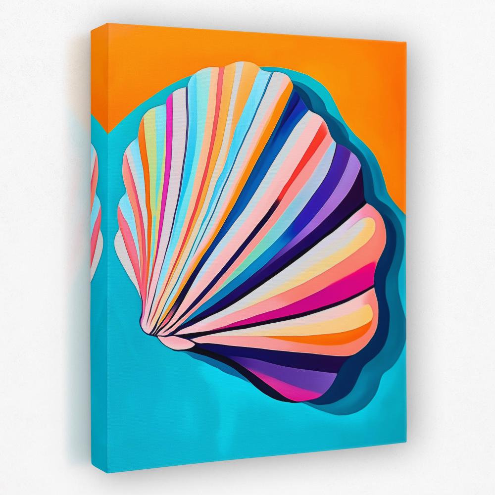 Vibrant Pastel Shell - Luxury Wall Art