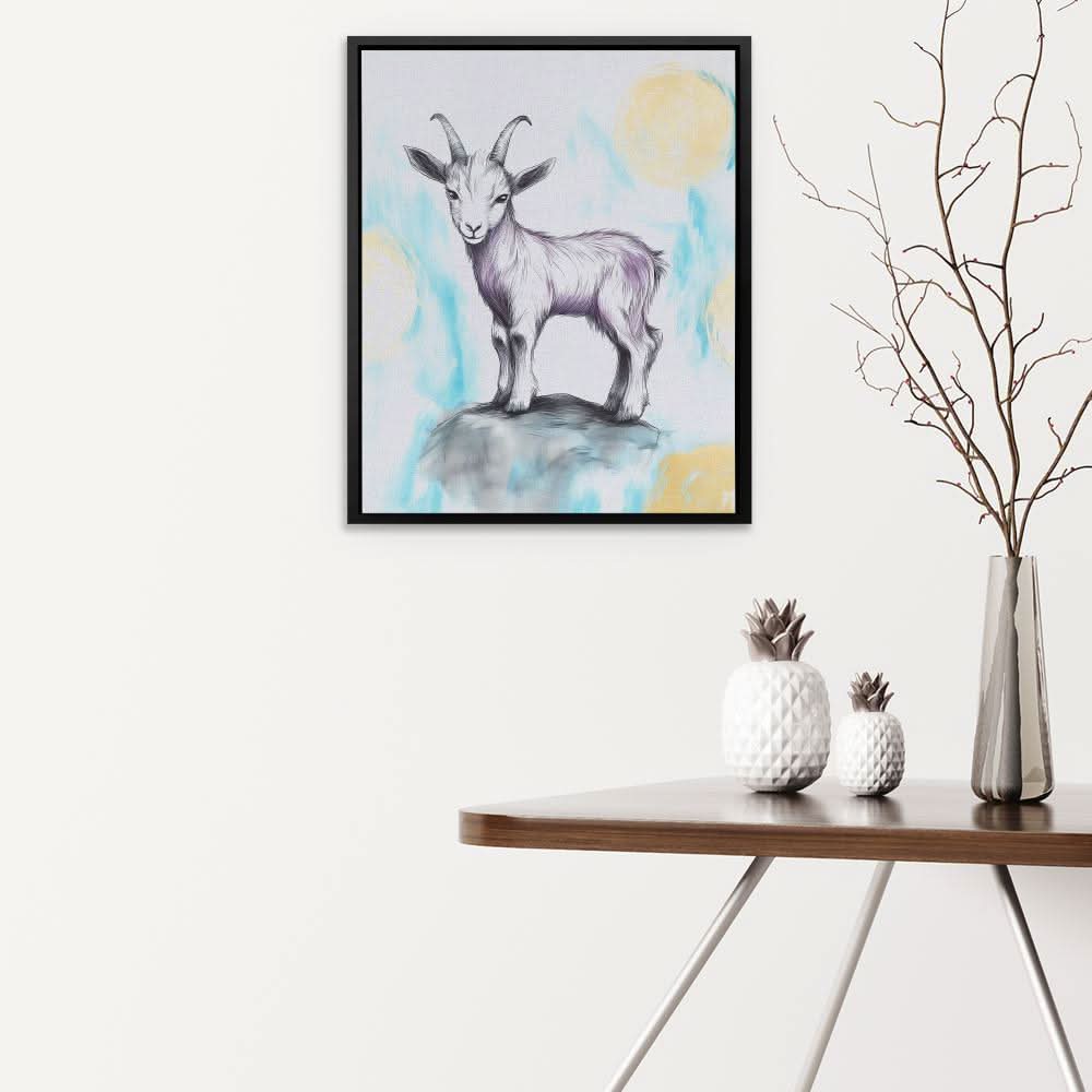 Violet Mountain - Pastel Wall Art for Nursery