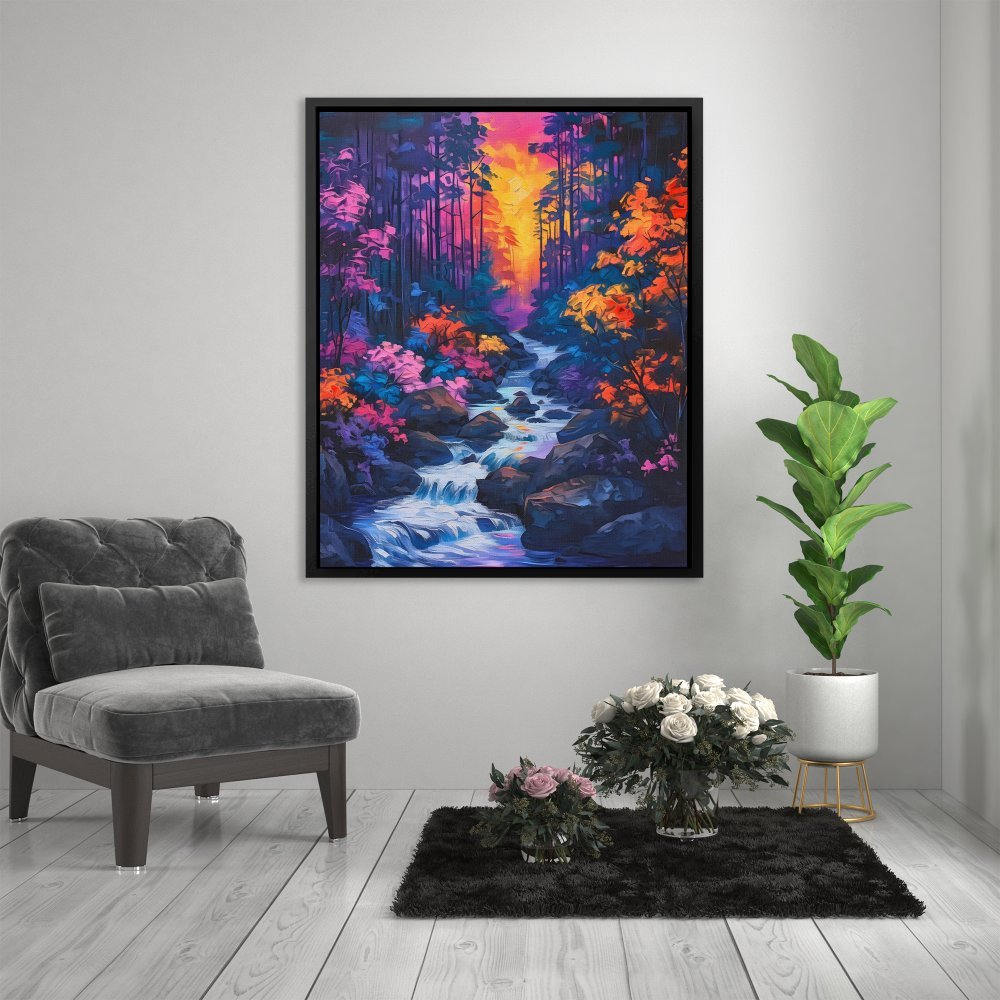 Violet Stream - Luxury Wall Art