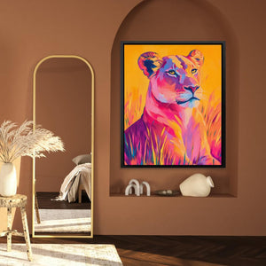 Vivid Lioness Dream - Luxury Wall Art