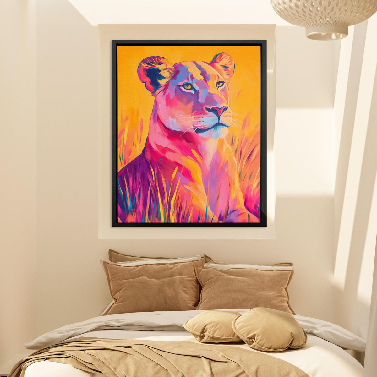 Vivid Lioness Dream - Luxury Wall Art