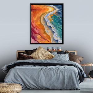 Volcanic Shore Collision - Luxury Wall Art
