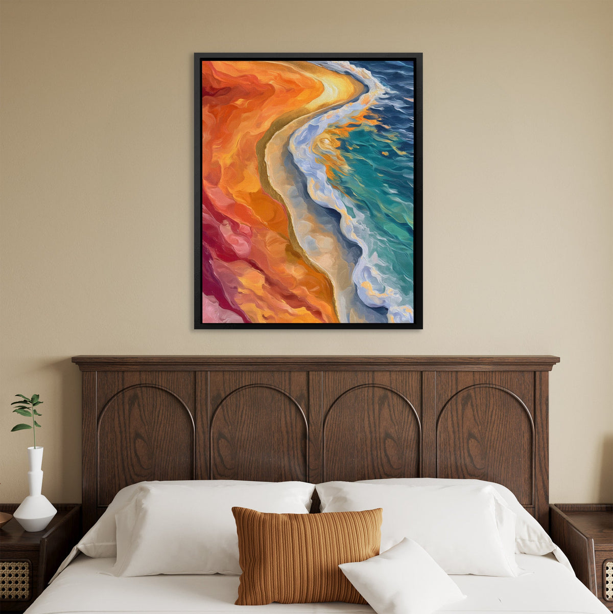 Volcanic Shore Collision - Luxury Wall Art