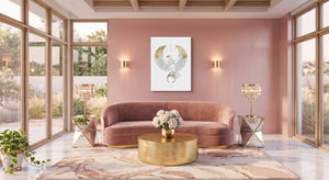 Vulture Golden Wings — vulture golden wings pink living room 1port flush print