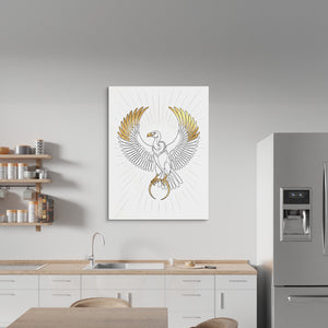 Vulture Golden Wings — vulture golden wings sq kitchen wall 1port flush print