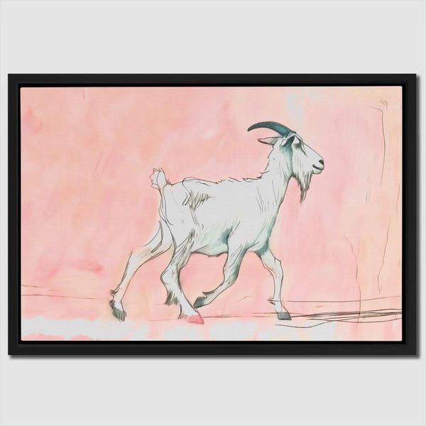 Walking Goat in a room