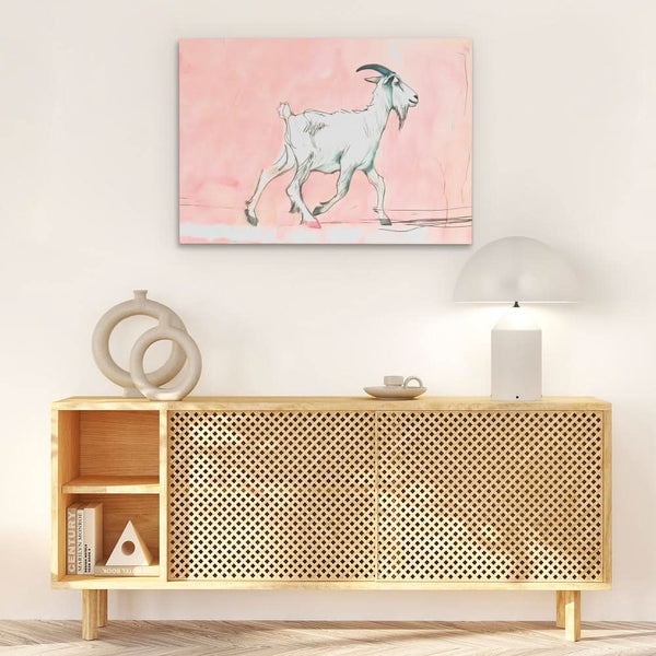 Walking Goat in a room