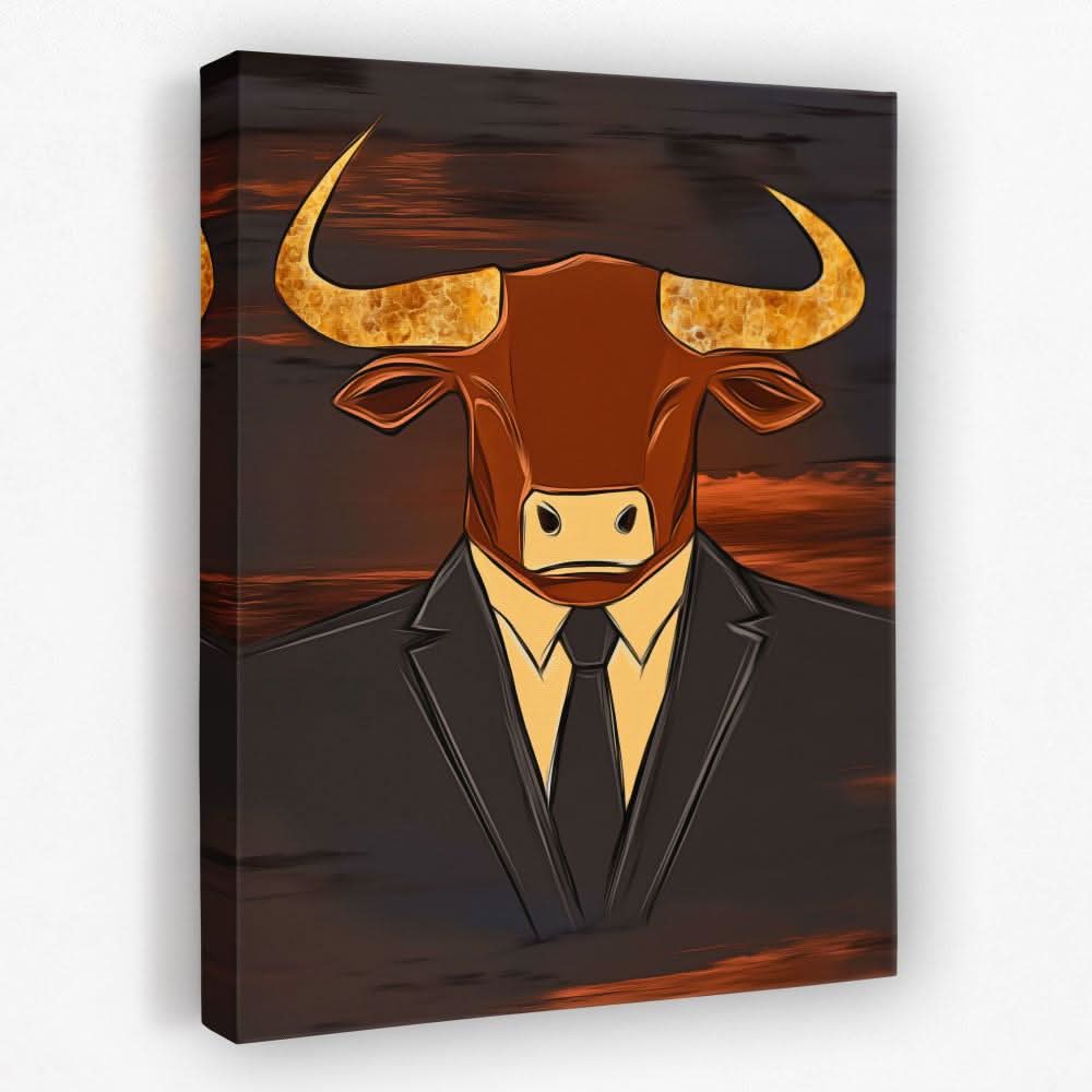 Wall Street Wisdom - Animals Canvas Wall Art