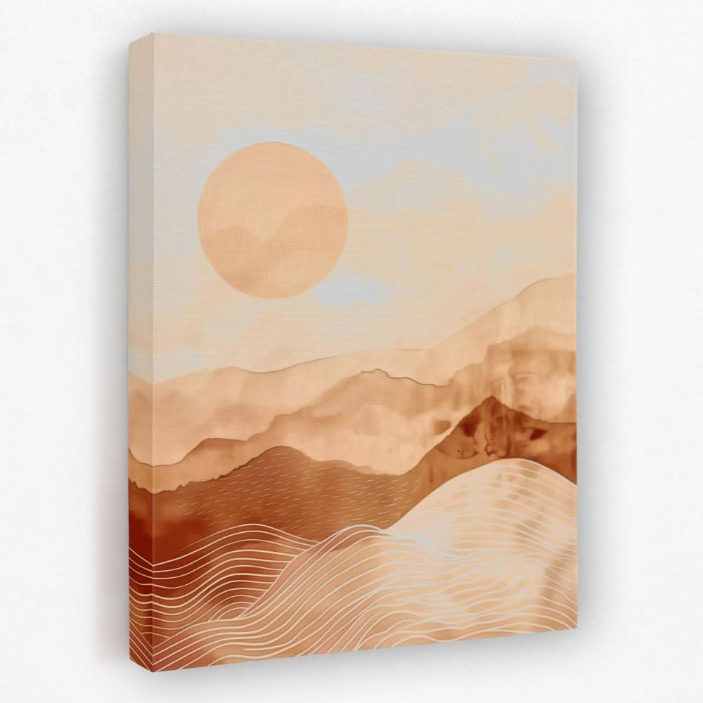 Warm Hills - Desert Canvas Wall Art