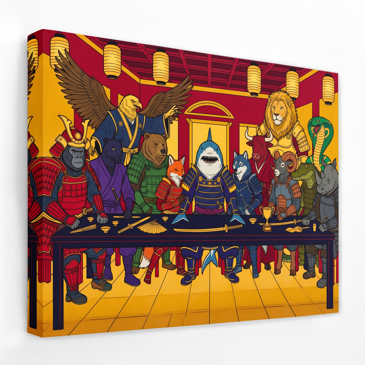 Warrior Beasts Gathering — Warrior Beasts Gathering Landscape   Side View   Mirror Wrap 186
