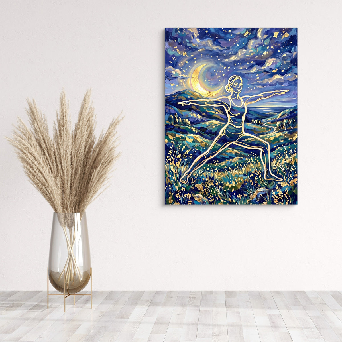 Warrior Golden Night — warrior golden night sq wall plant 1port flush print