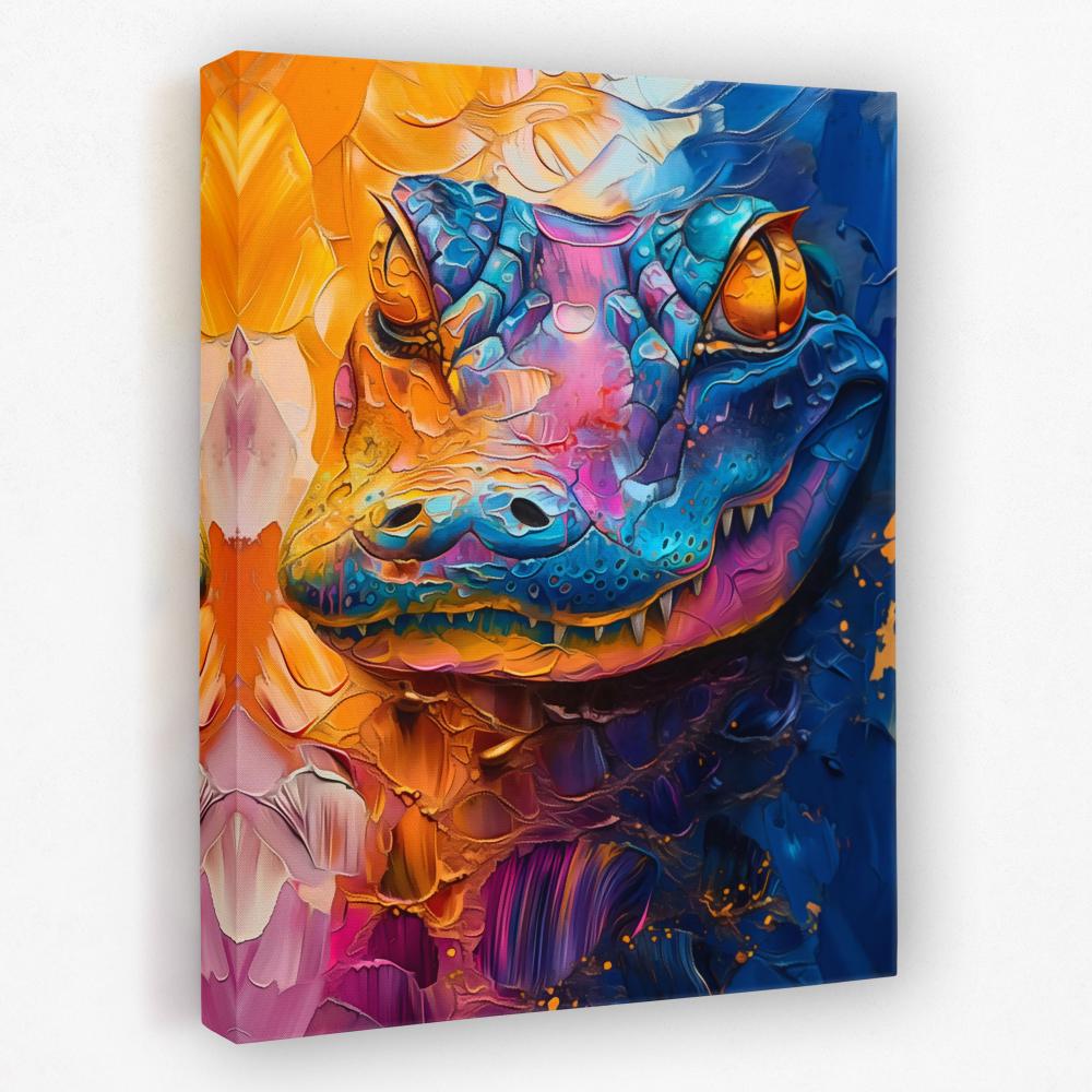Watercolor Alligator - Luxury Wall Art