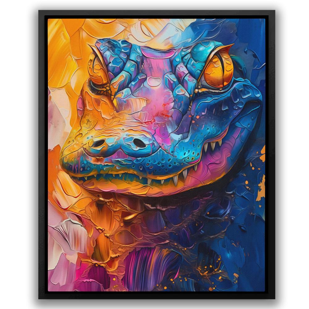 Watercolor Alligator - Luxury Wall Art