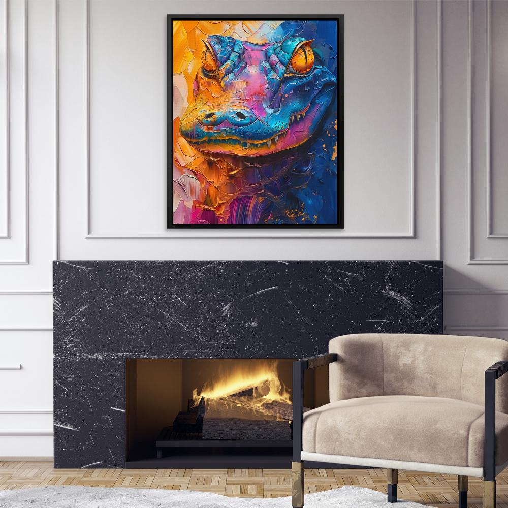 Watercolor Alligator - Luxury Wall Art