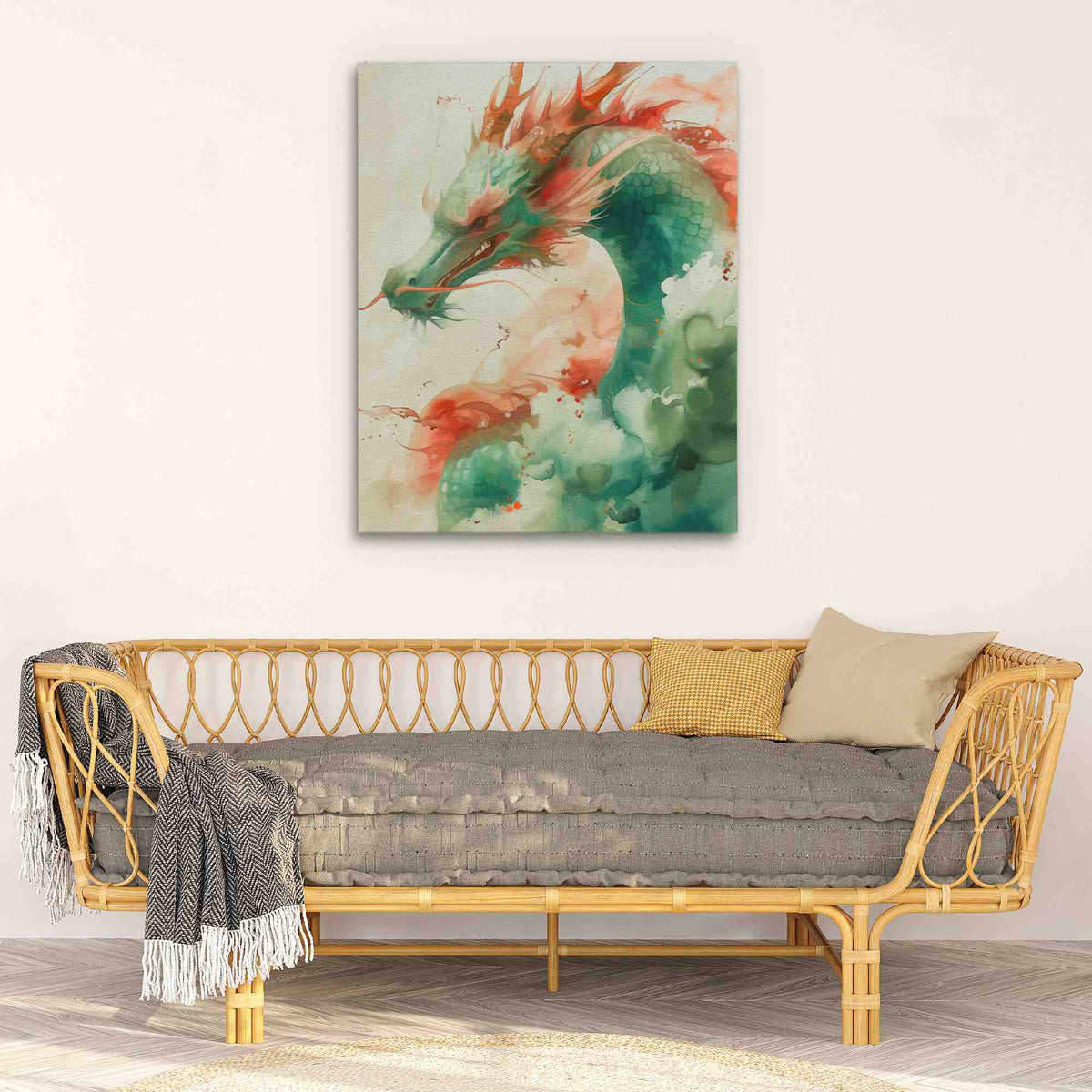 Watercolor Dragon - Luxury Wall Art