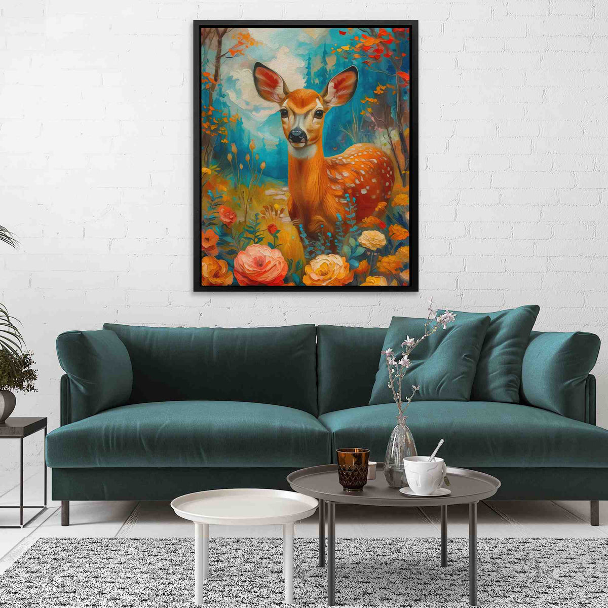 Watercolor Fawn - Luxury Wall Art
