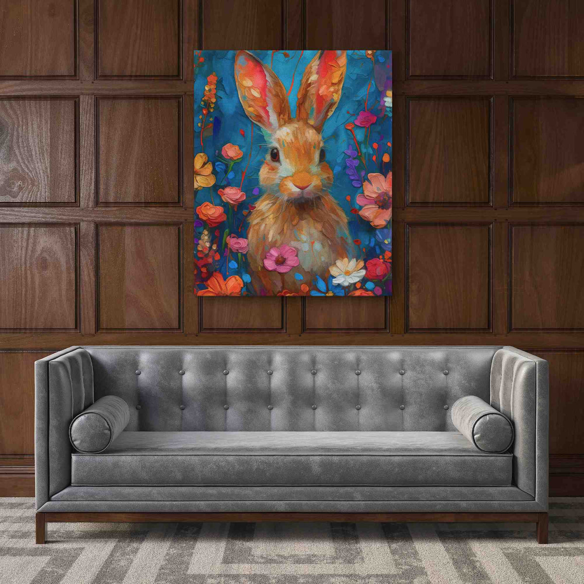 Watercolor Rabbit - Luxury Wall Art