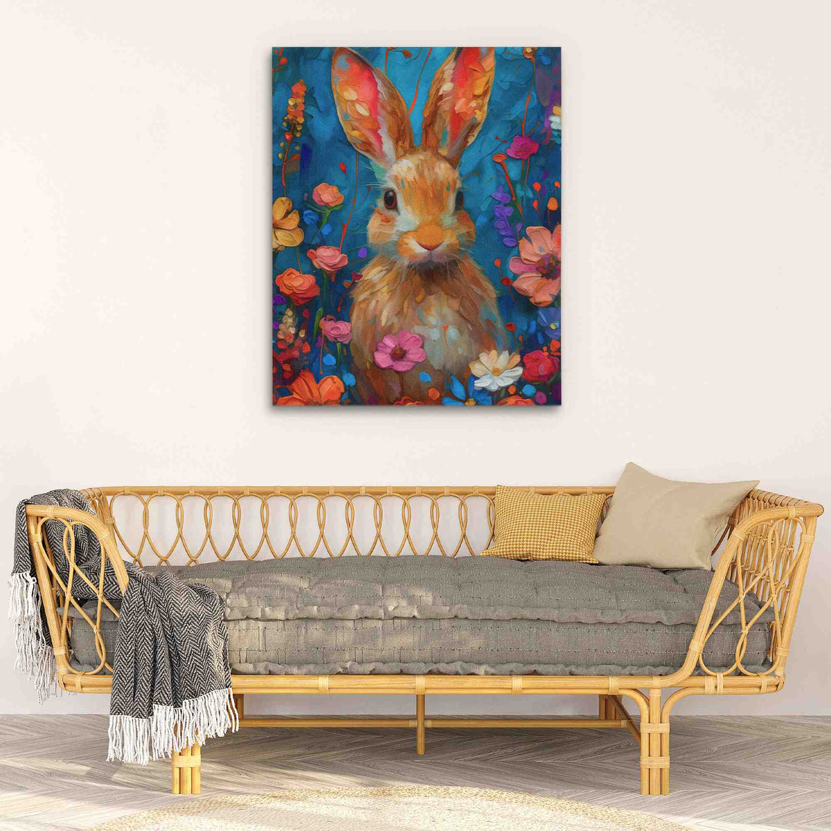 Watercolor Rabbit - Luxury Wall Art