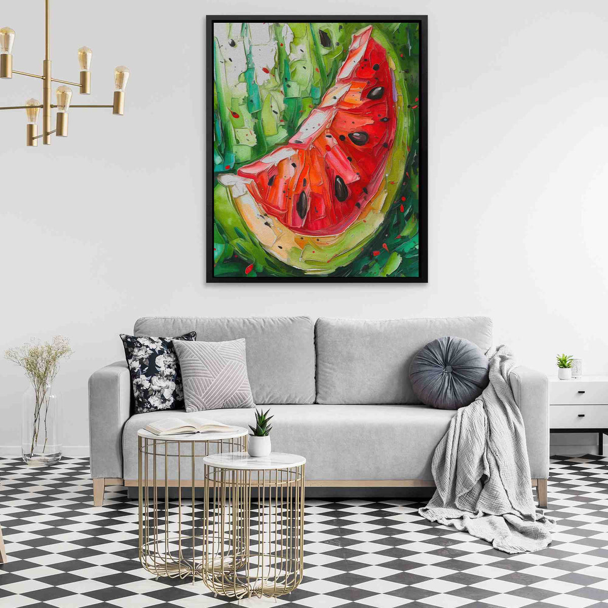 Watercolor Watermelon - Luxury Wall Art