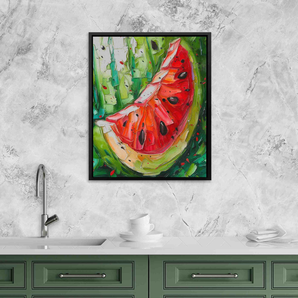 Watercolor Watermelon - Luxury Wall Art