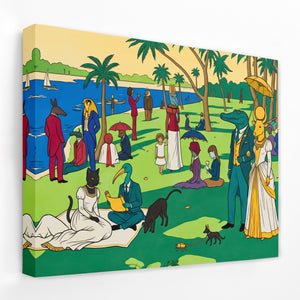 Waterside Garden Party — Waterside Garden Party Landscape   Side View   Mirror Wrap 187