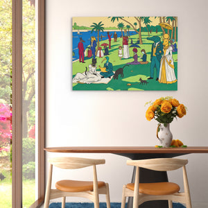 Waterside Garden Party — Waterside Garden Party Floral Dining Room   Landscape 111