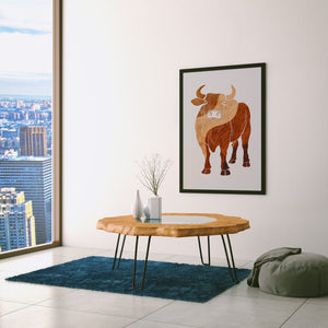 Wavey Moo - Luxury Wall Art