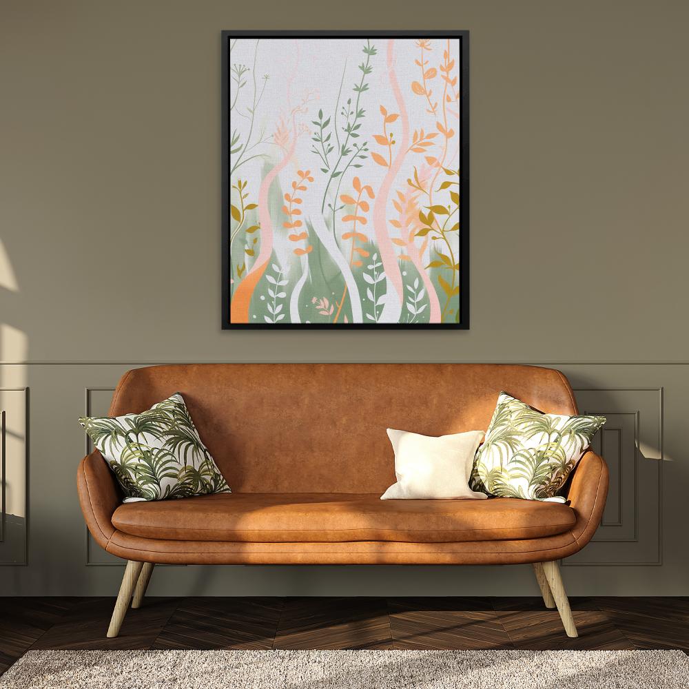 Waving Floral - Luxury Wall Art