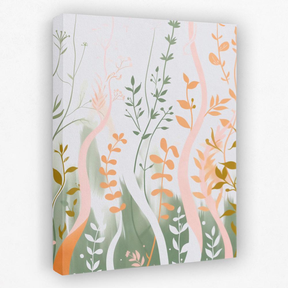 Waving Floral - Luxury Wall Art