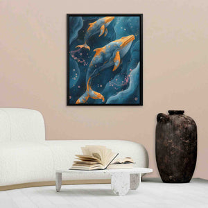 Whale Bubbles - Luxury Wall Art