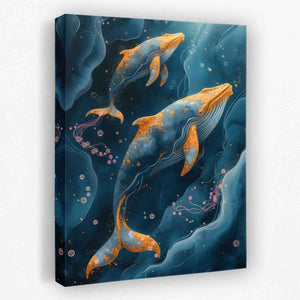 Whale Bubbles - Luxury Wall Art