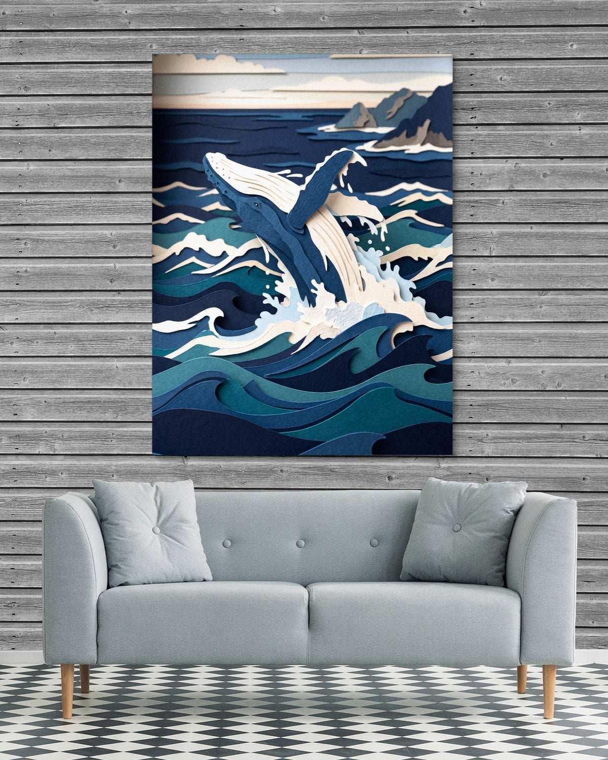 Whale Papercut - Luxury Wall Art