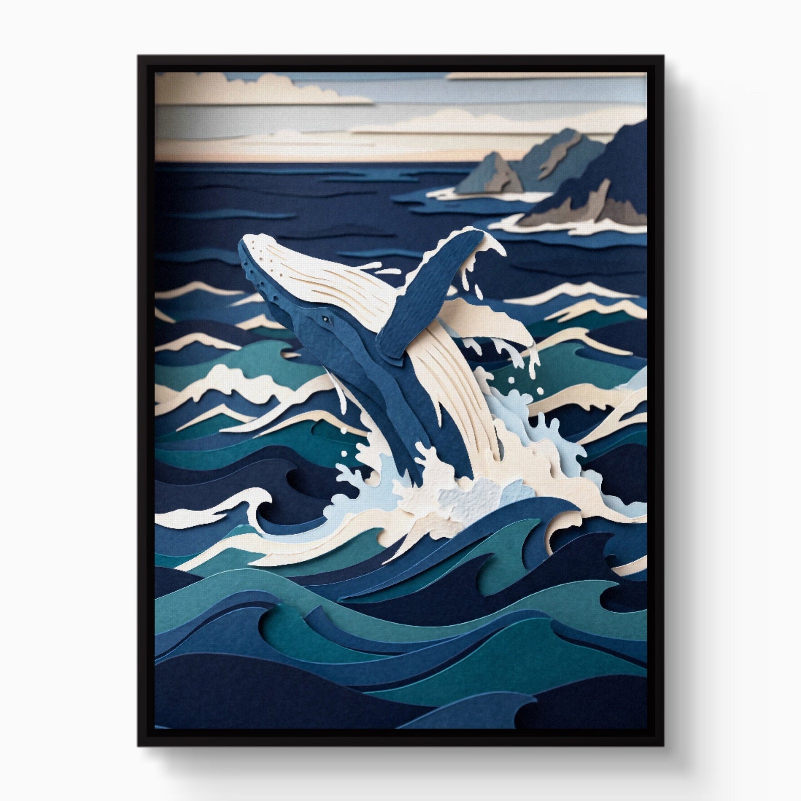 Whale Papercut - Luxury Wall Art