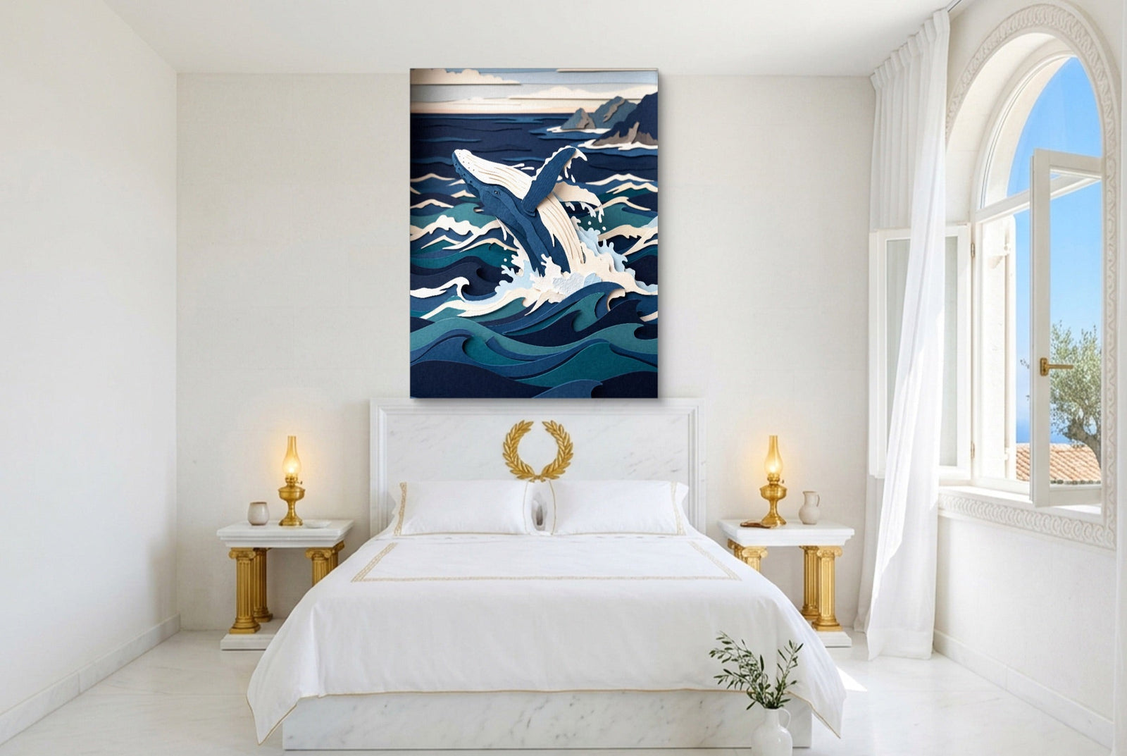 Whale Papercut - Luxury Wall Art