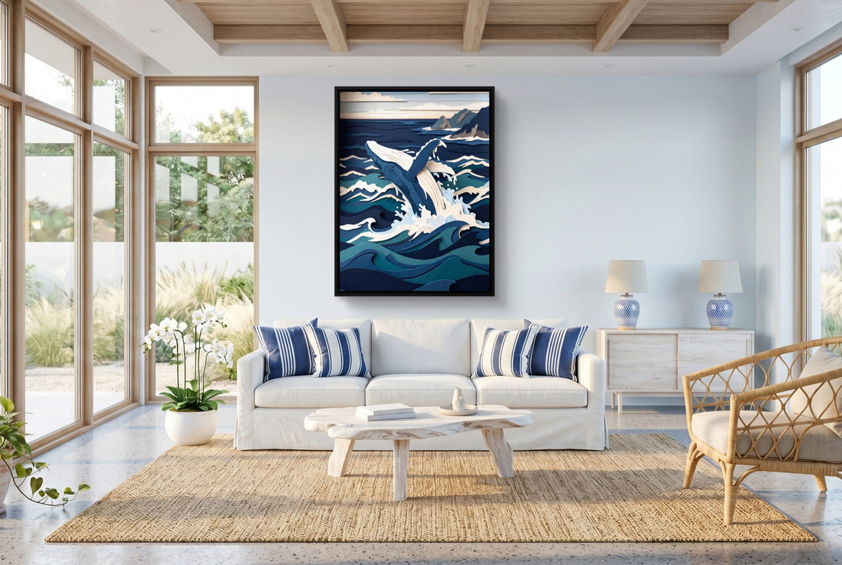 Whale Papercut - Luxury Wall Art