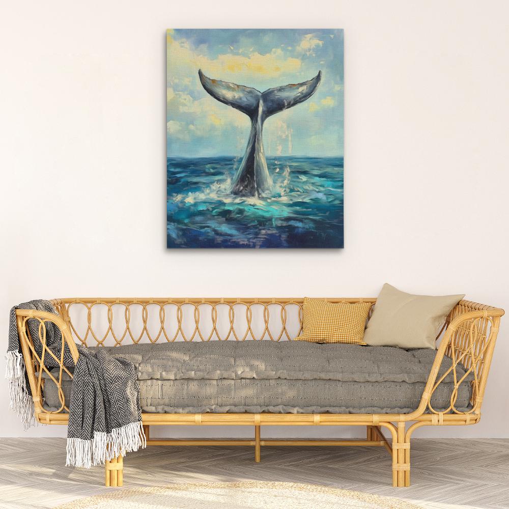 Whale Tail Splash - Luxury Wall Art