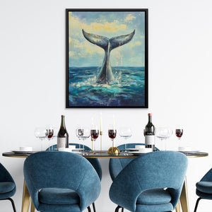 Whale Tail Splash - Luxury Wall Art