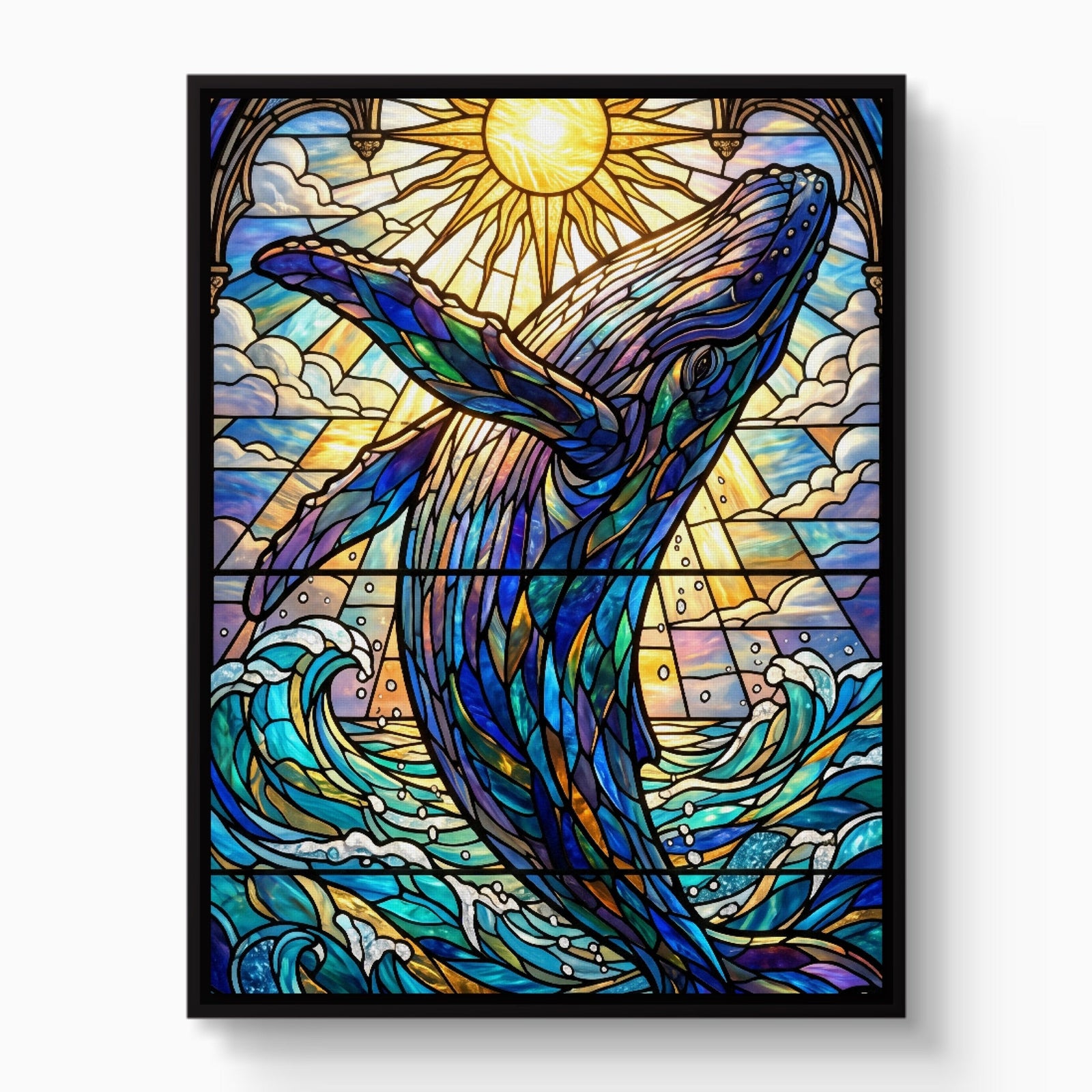 Whale's Ascent - Luxury Wall Art