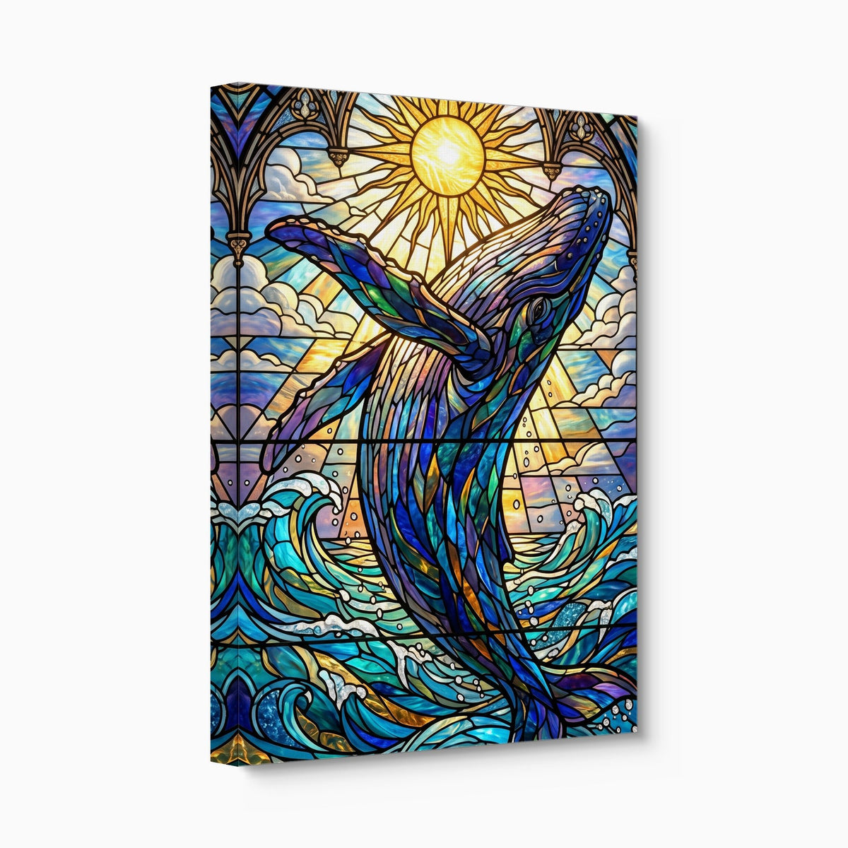Whale's Ascent - Luxury Wall Art
