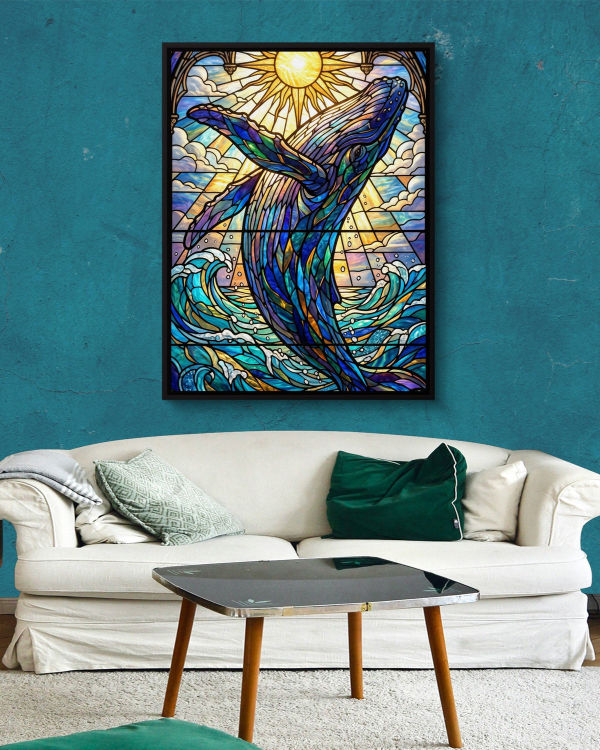 Whale's Ascent - Luxury Wall Art