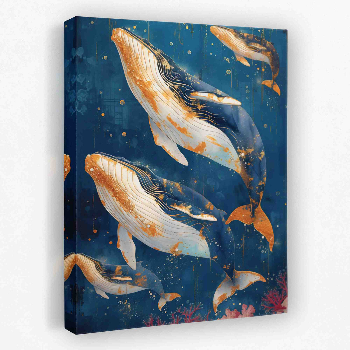Whales in Harmony - Luxury Wall Art