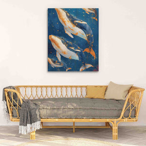 Whales in Harmony - Luxury Wall Art