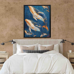 Whales in Harmony - Luxury Wall Art
