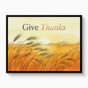 Wheat Golden Sunset — wheat golden sunset white studio framed black