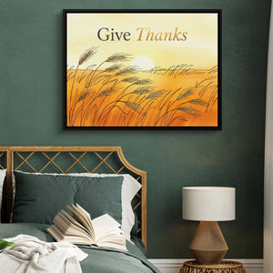 Wheat Golden Sunset — wheat golden sunset sq green bed 1land framed black