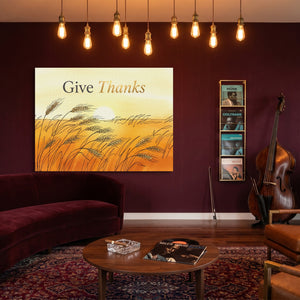 Wheat Golden Sunset — wheat golden sunset sq jazz room 1land flush print
