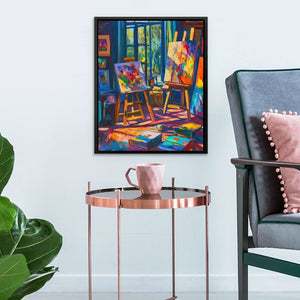 Where Colors Speak - Pop Culture Wall Art in Black Frame