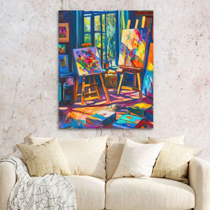 Where Colors Speak - Large Abstract Canvas Print