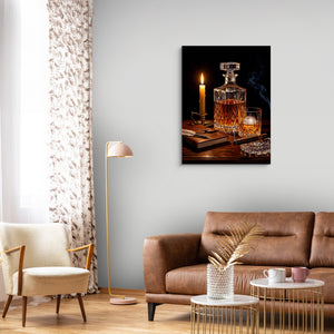 Whiskey, Evening Smoke — whiskey, evening smoke sq curtains 1port flush print